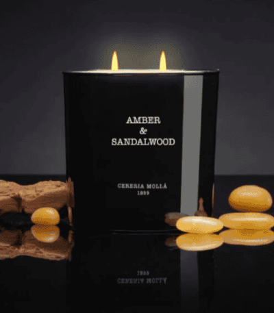 נר בינוני AMBER&SANDALWOOD - גר׳ 600